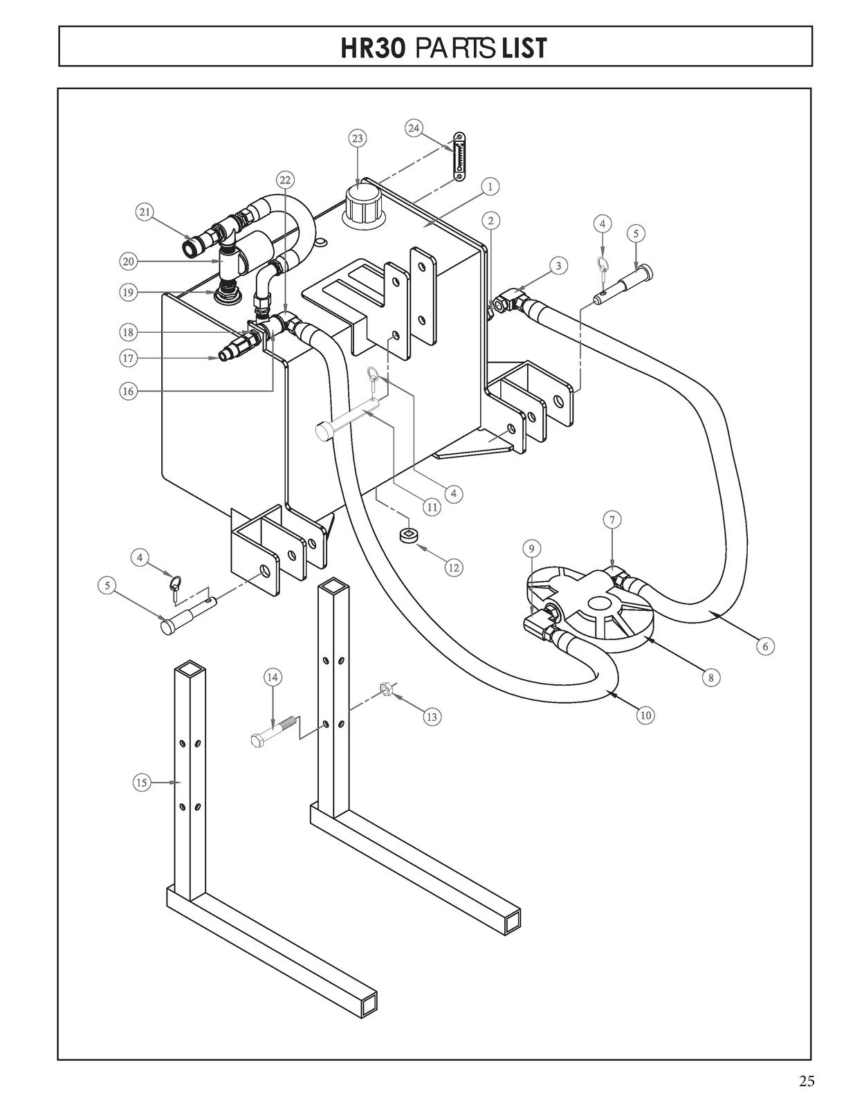 MODERN HR30 Hydraulic Tank Operators Manual - STEEL WIRE BOUND - TOUGH COVERS
