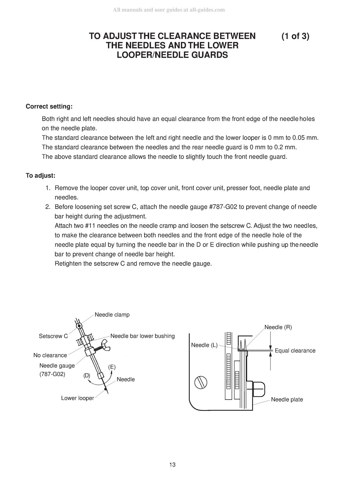 JANOME Mylock 744 Servicing Manual - STEEL WIRE BOUND - PROTECTIVE COVERS