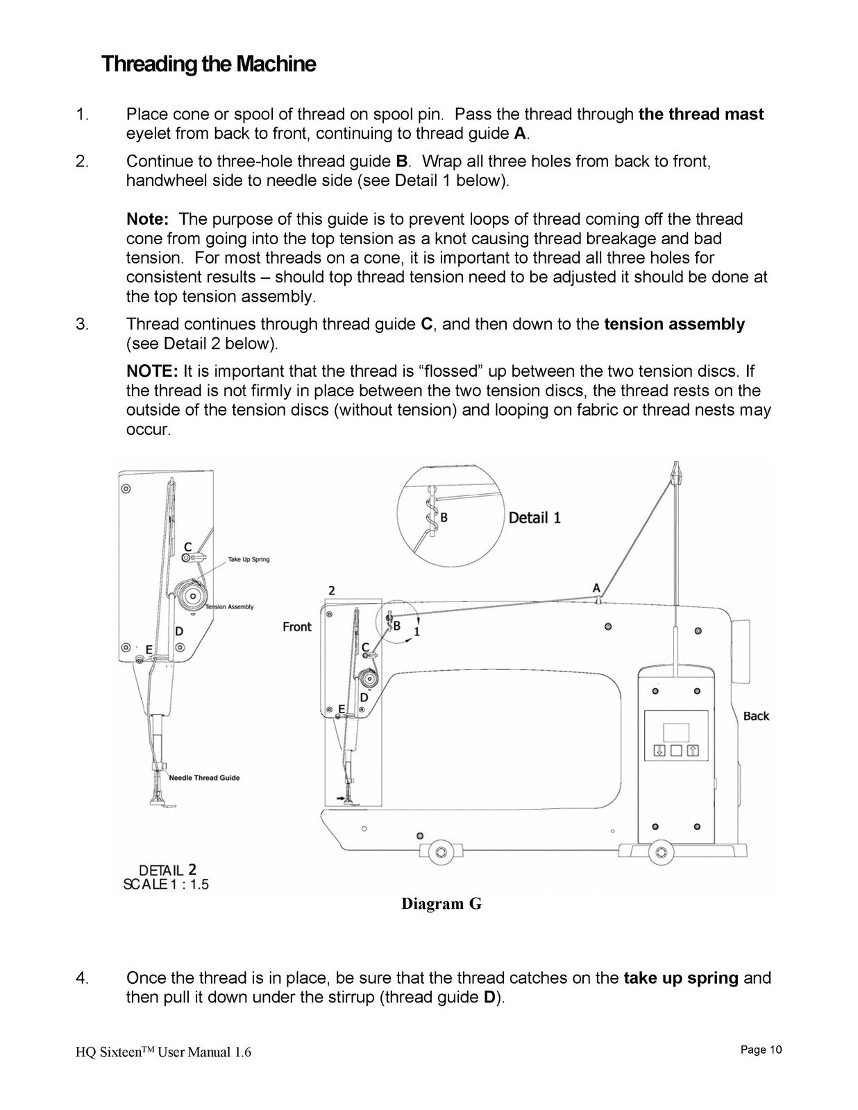 HANDI QUILTER HQ Sixteen User Manual - WIRE BOUND - TOUGH COVERS