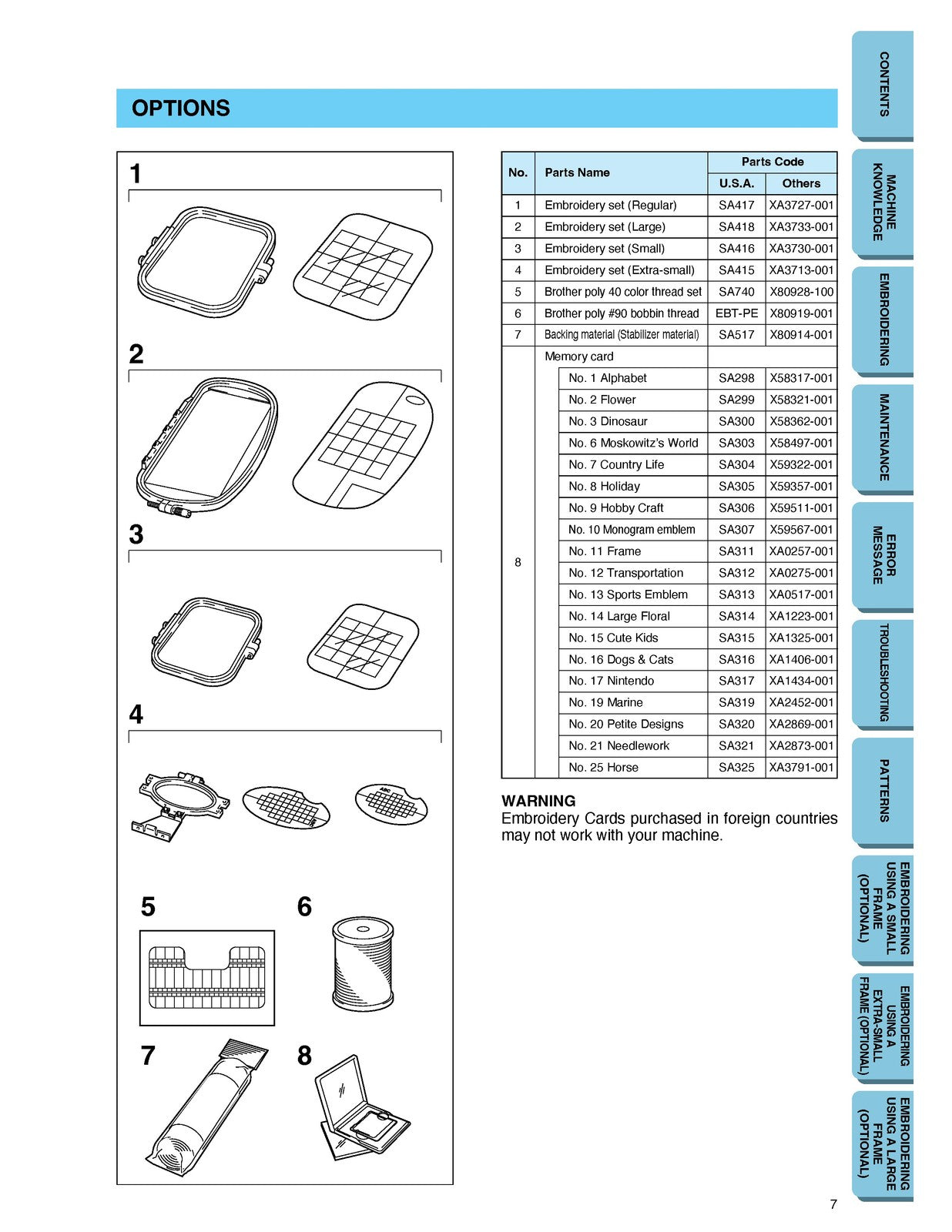 BROTHER PE-150 Personal Embroidery System Instruction Manual - WIRE BOUND