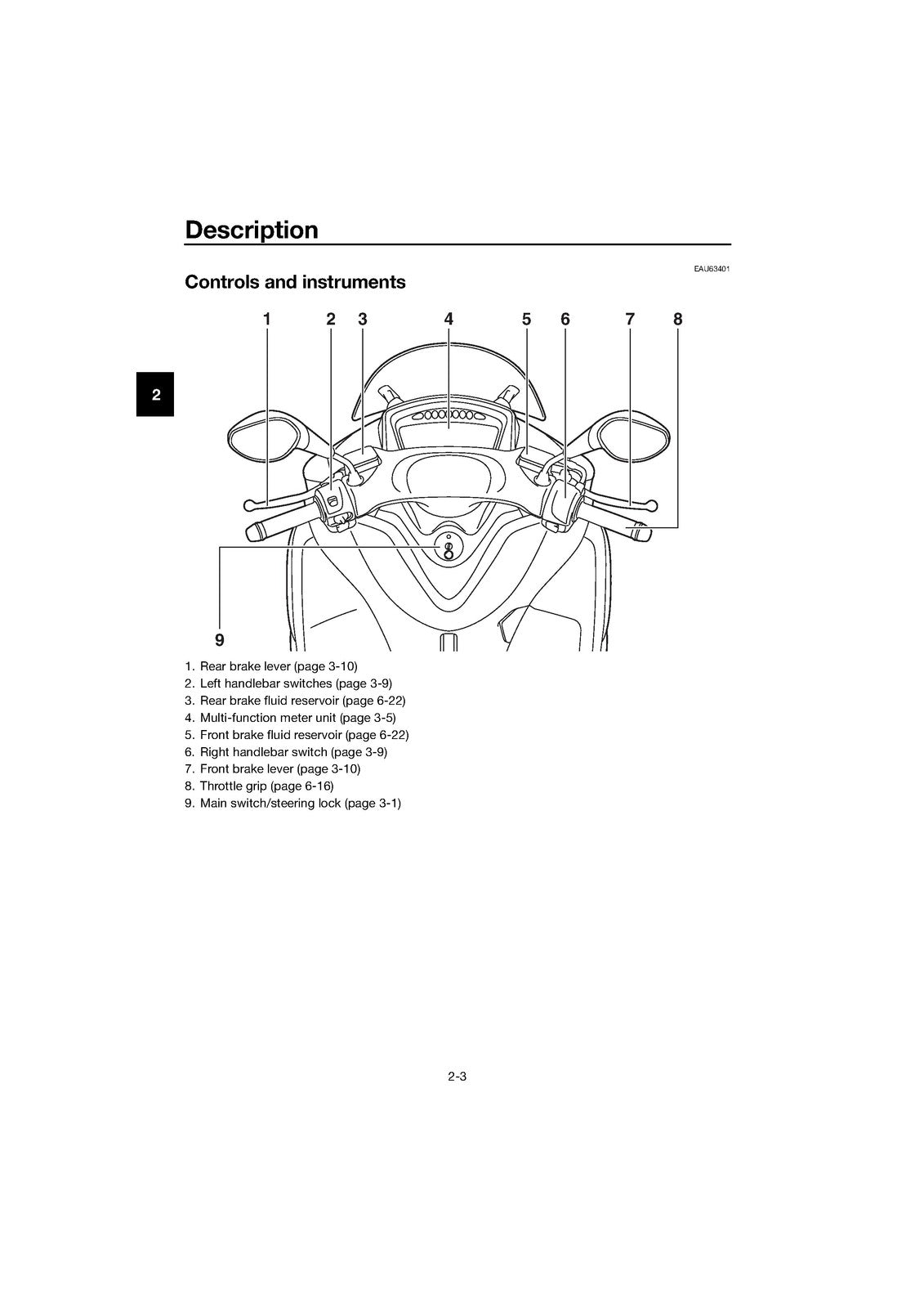 YAMAHA Tricity 125 MWS125-C MWS125-A Owners Manual 2017 - WIRE BOUND - COVERS