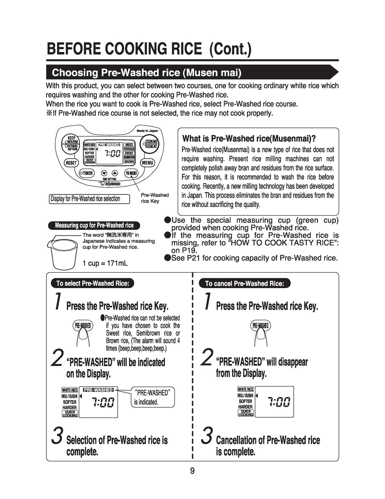 ZOJIRUSHI NS-ZCC10 NS-ZCC10 Rice Cooker User Manual - WIRE BOUND - TOUGH COVERS