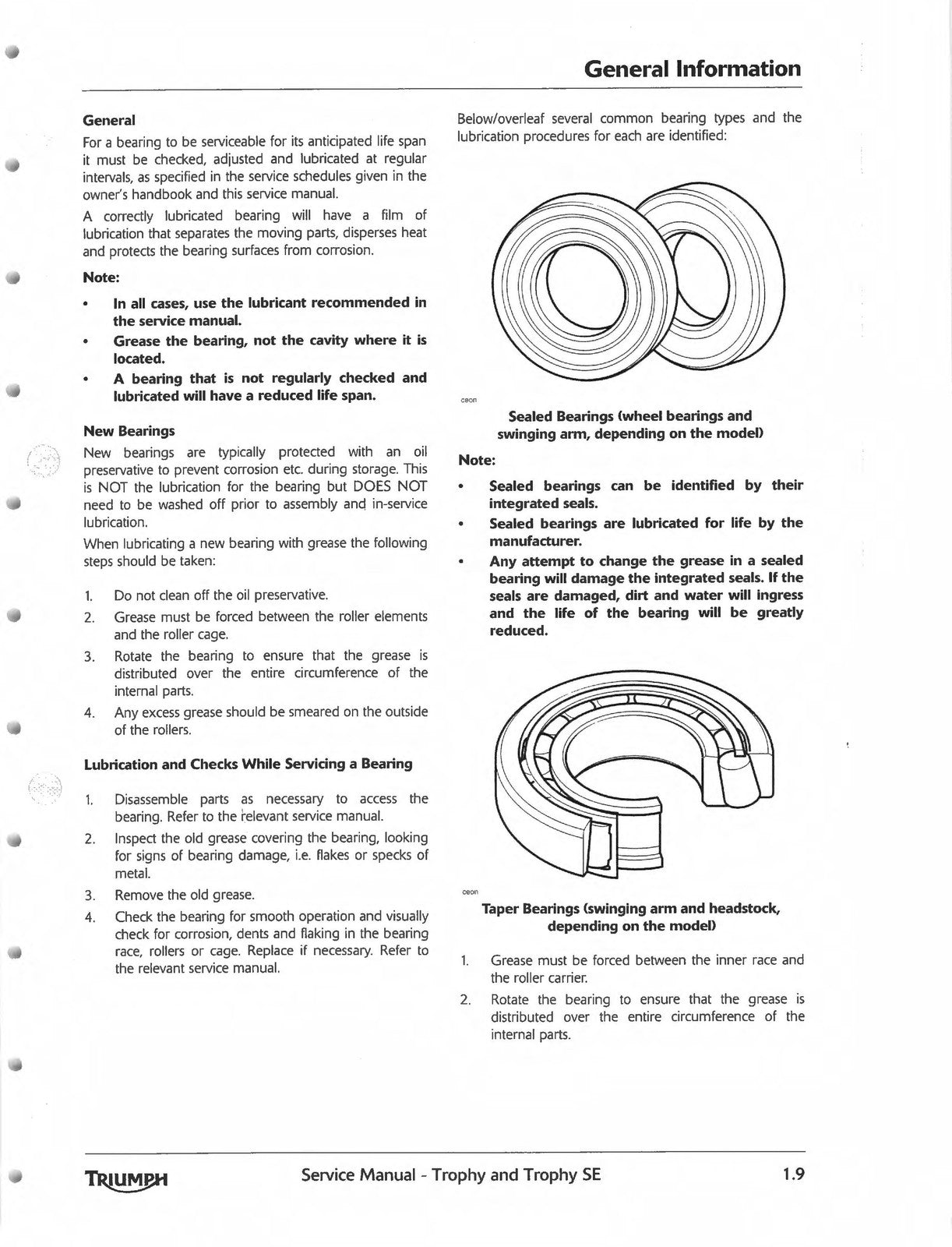 TRIUMPH Trophy Trophy SE Motorcycle Service Manual 2013-2016, FOLDOUTS