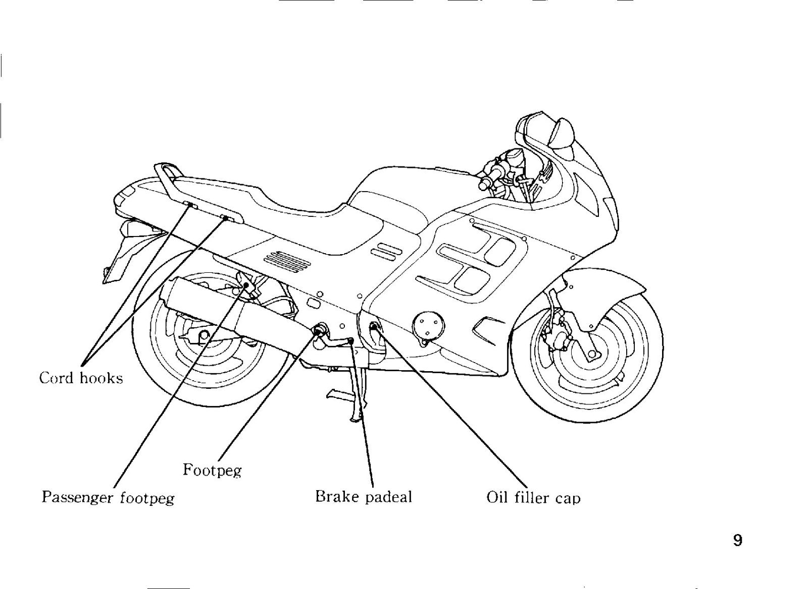 HONDA CBR1000F Motorcycle Owners Manual 1988 - BOUND - COVERS - XL FOLDOUT PAGES
