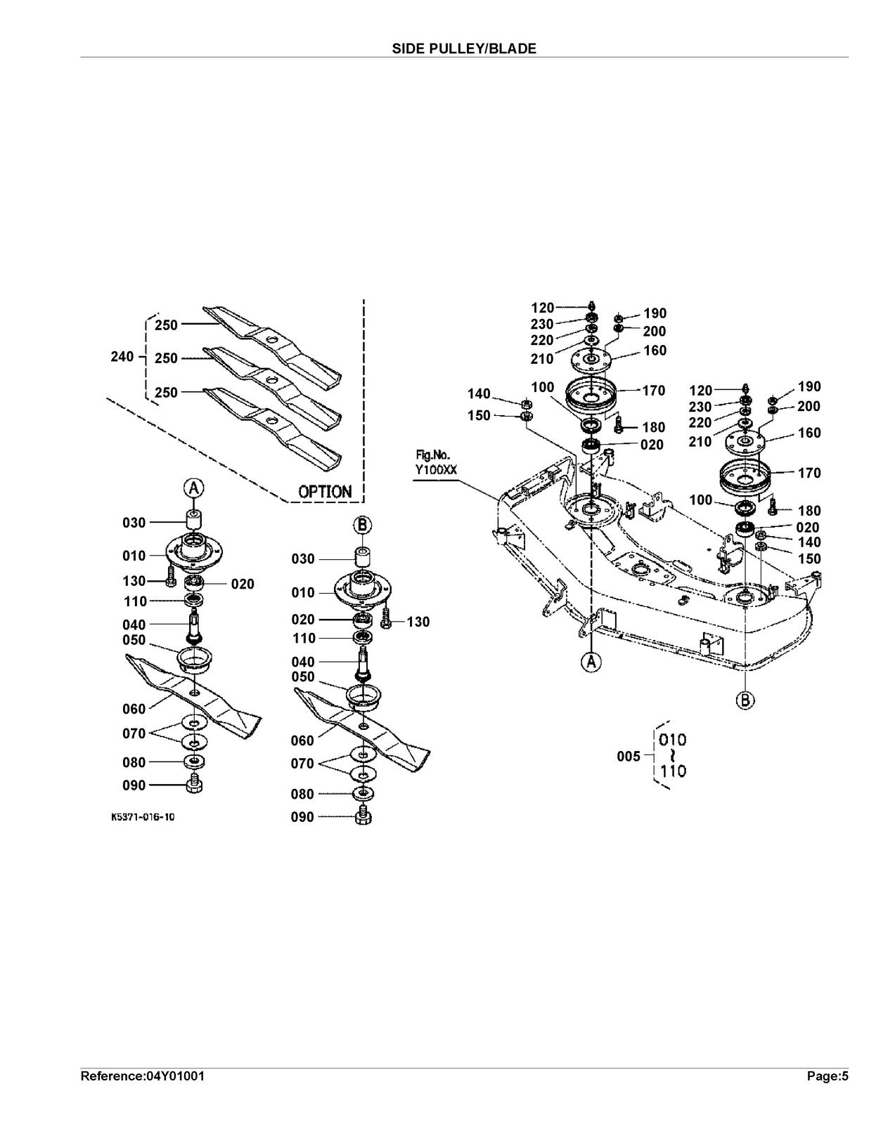 KUBOTA RCK54-22BX Parts Manual - STEEL WIRE BOUND - PROTECTIVE COVERS
