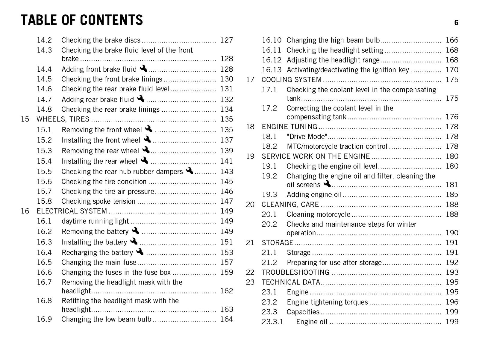 KTM 1190 Adventure Owners Manual 2014 - STEEL WIRE BOUND - PROTECTIVE COVERS
