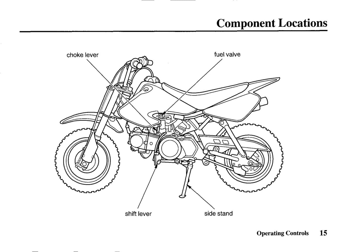 HONDA XR50R Owners Manual 2002 - STEEL WIRE BOUND - PROTECTIVE COVERS
