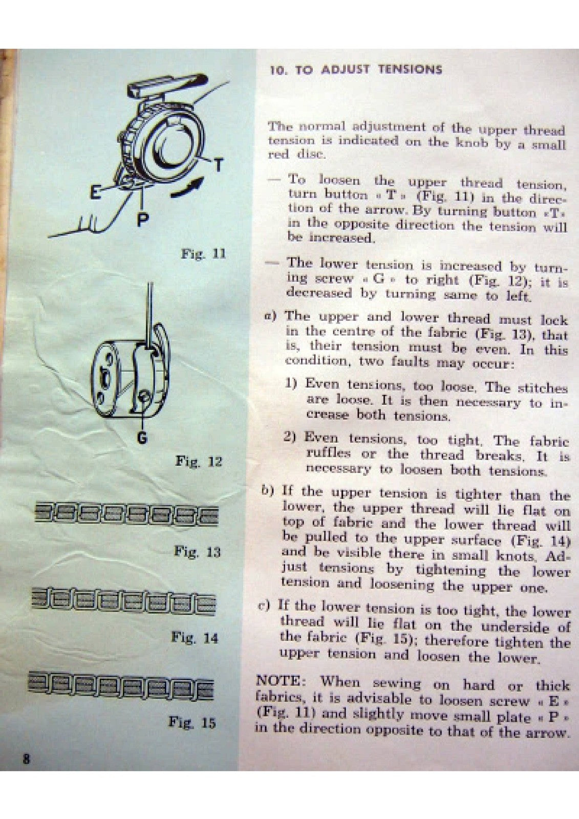 NECCHI Lycia 524 522 Sewing Machine Instruction Manual - WIRE BOUND - COVERS