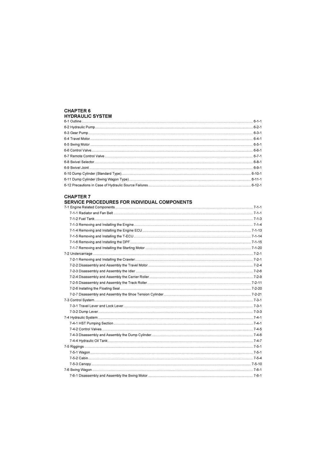 YANMAR C50R-5 Crawler Carrier Service Manual - BOUND - COVERS - XL FOLDOUT PAGES