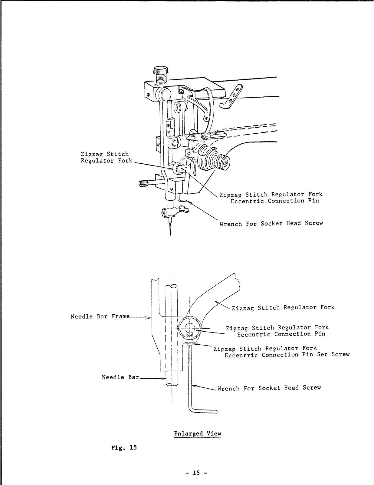 SINGER 20U Sewing Machine Service Manual - STEEL WIRE BOUND - PROTECTIVE COVERS