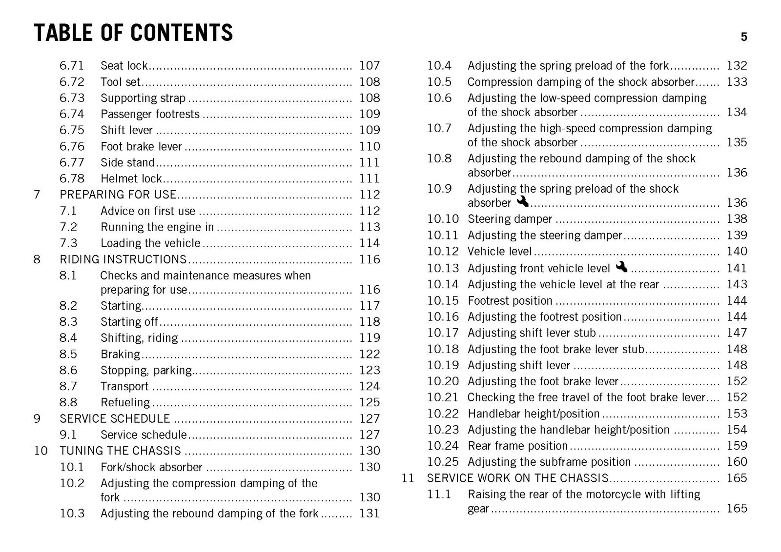 KTM 1190 RC8 R USA Owners Manual 2014 - STEEL WIRE BOUND - PROTECTIVE COVERS