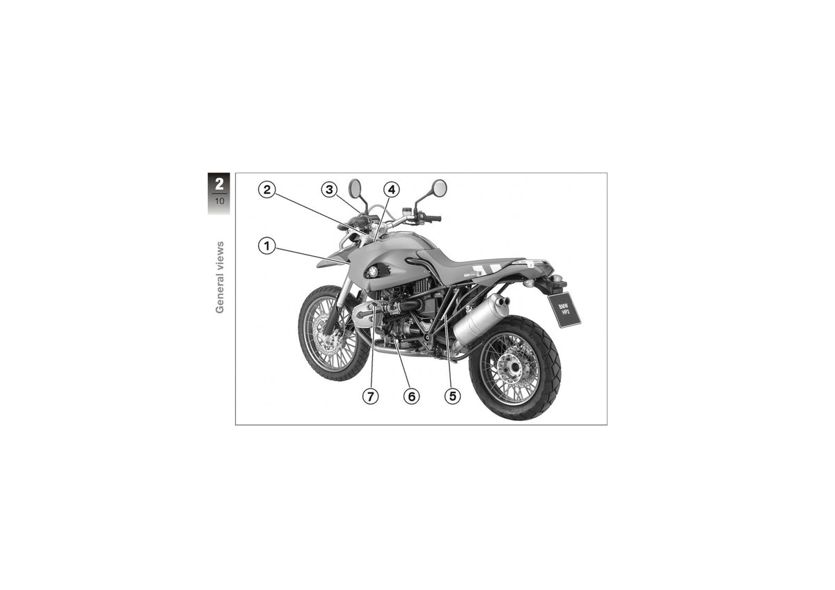 BMW Motorrad HP2 Enduro Motorcycle Riders Manual 2006 - WIRE BOUND - COVERS