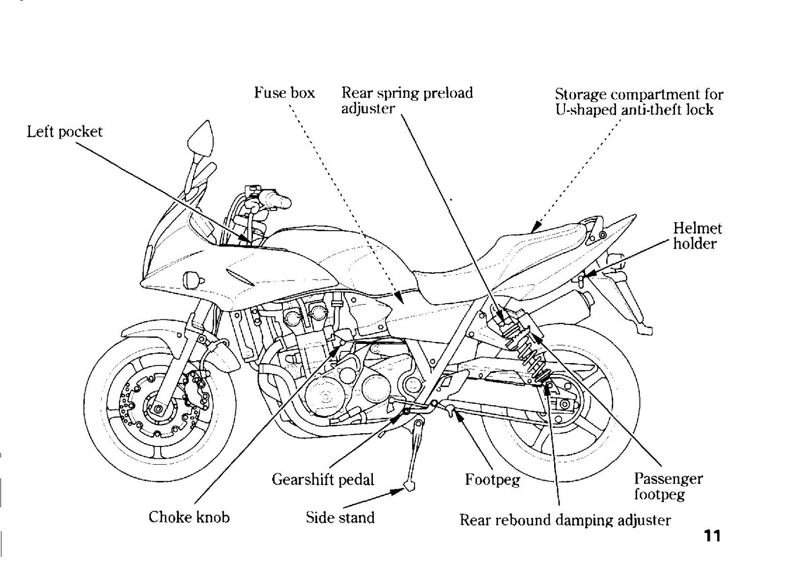 HONDA CB1300 S A SA Owners Manual 2005 - BOUND - COVERS - XL FOLDOUT PAGES