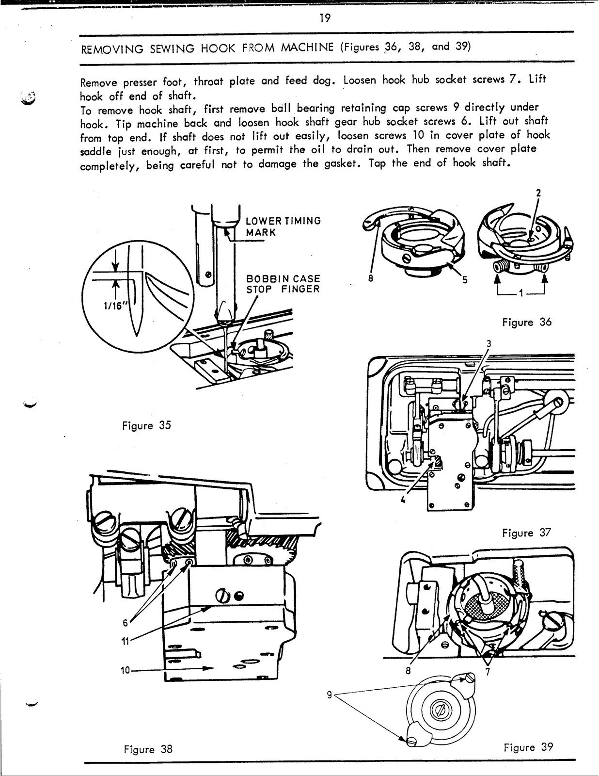 SINGER 211G165 211G166 211G265 211G266 Service Manual - WIRE BOUND - COVERS