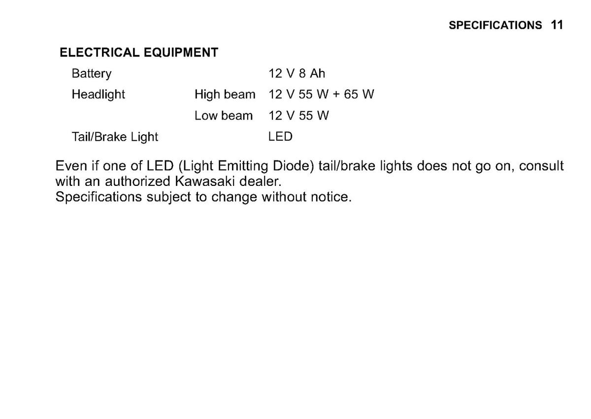 KAWASAKI Ninja ZX-6R Owners Manual 2010 - STEEL WIRE BOUND - PROTECTIVE COVERS