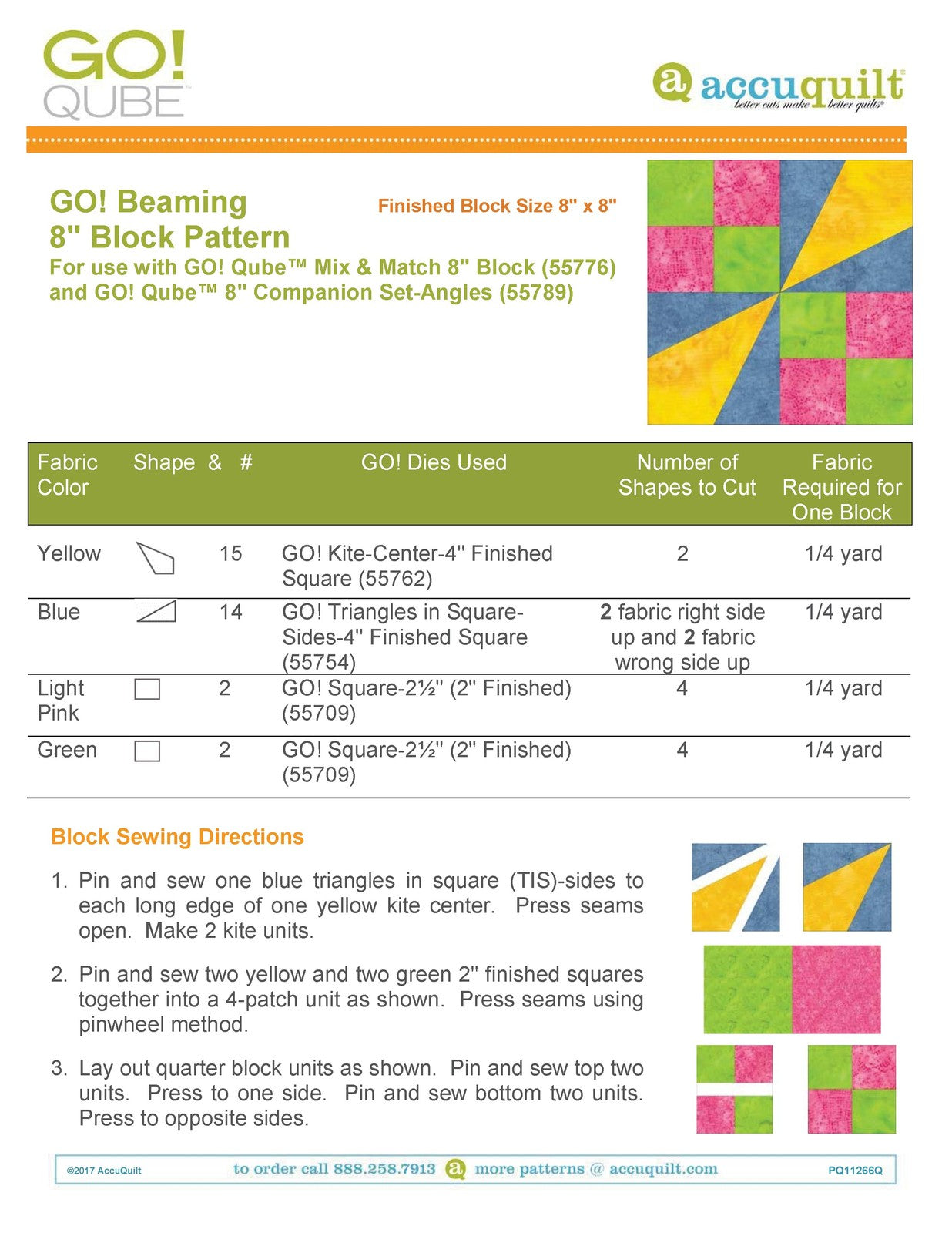 ACCUQUILT Go! Qube 8" Angles Patterns - STEEL WIRE BOUND - PROTECTIVE COVERS