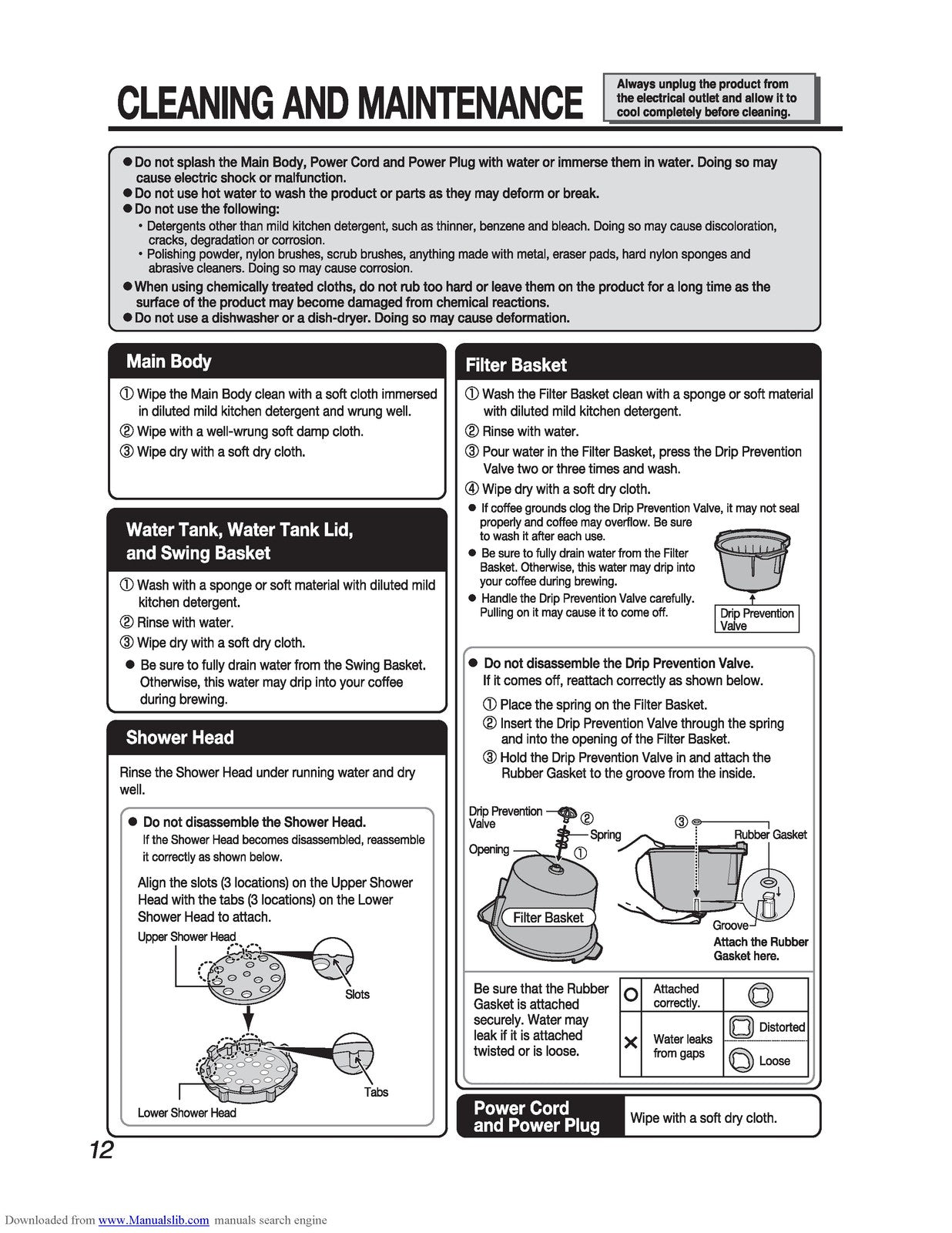 ZOJIRUSHI EC-YSC100 Coffee Maker Operating Instructions Manual - WIRE BOUND