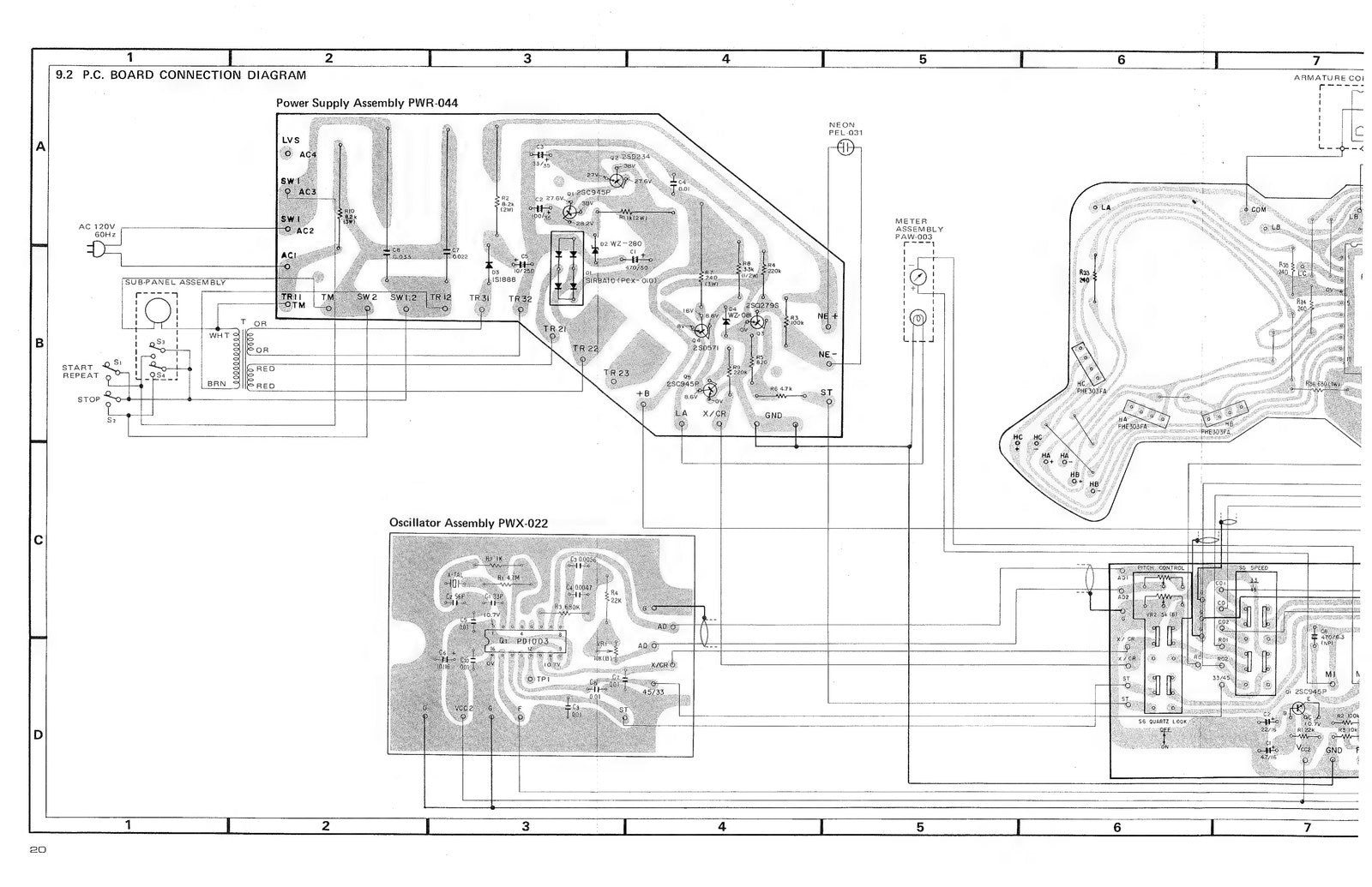 PIONEER PL-560 Turntable Service Manual - BOUND - COVERS - XL FOLDOUT PAGES