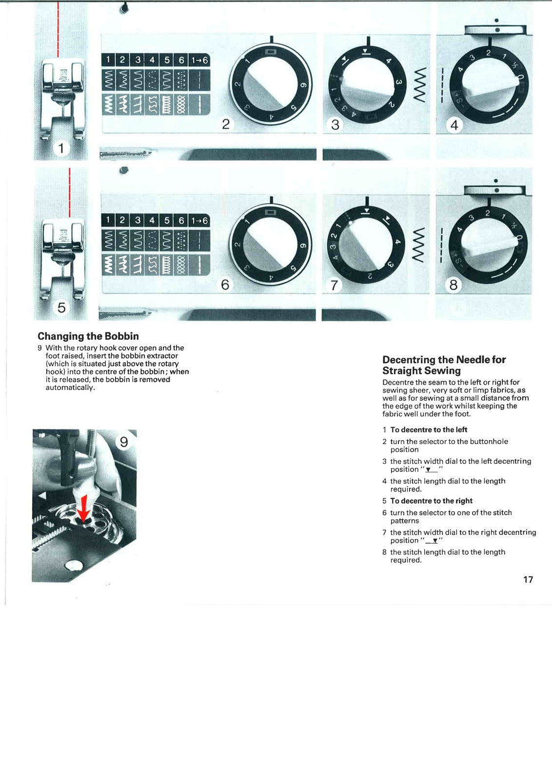 ELNA 500 Electronic Sewing Machine Instruction Manual - WIRE BOUND - COVERS