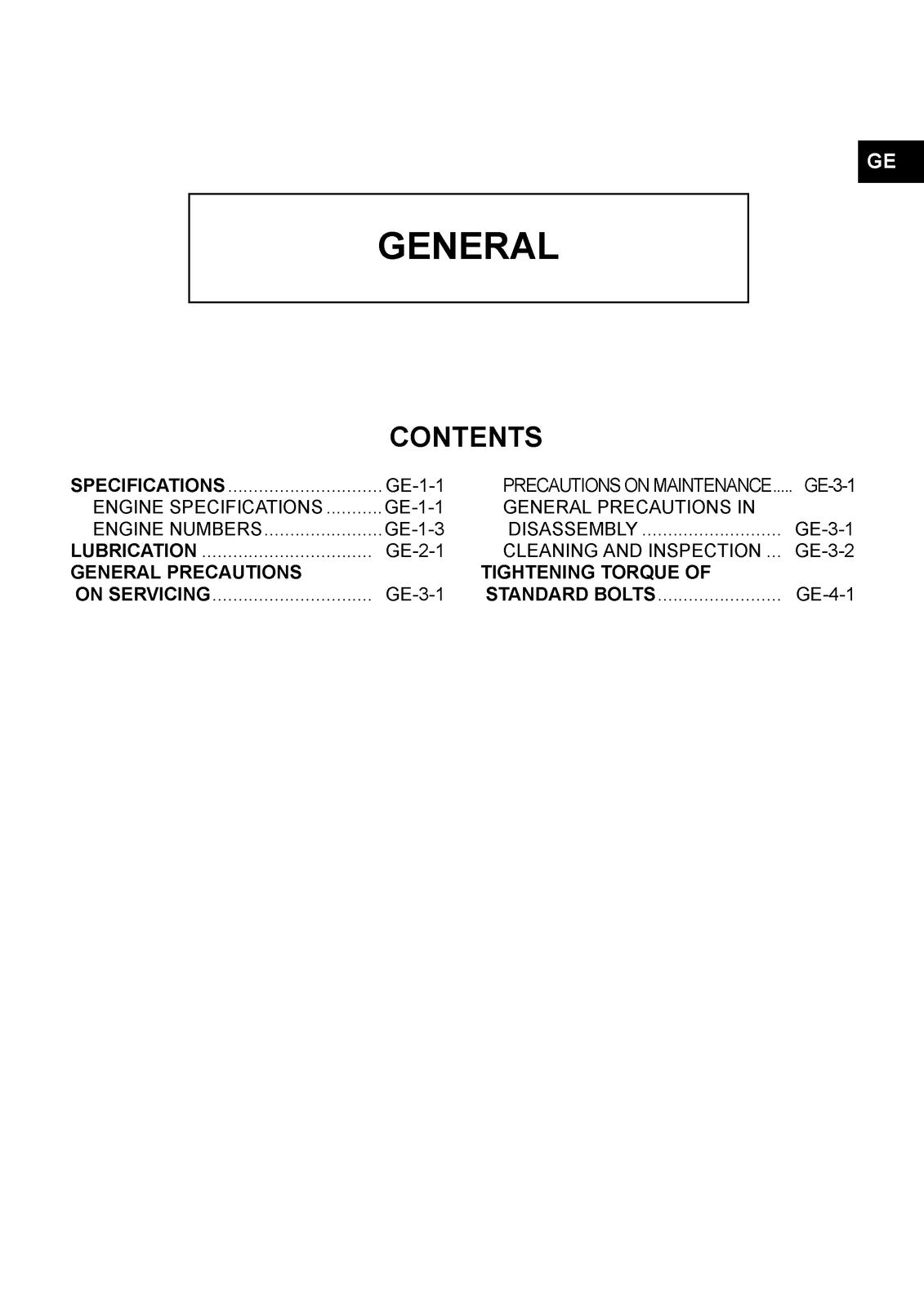 NISSAN DIESEL PF6 PF6T PF6TA PF6TB Engine Service Manual - WIRE BOUND - COVERS