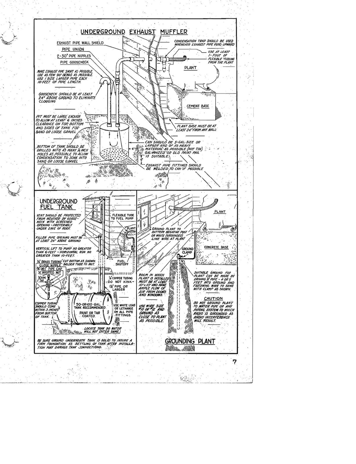 ONAN V45 Generator Set Service Manual 1945 - STEEL WIRE BOUND - TOUGH COVERS
