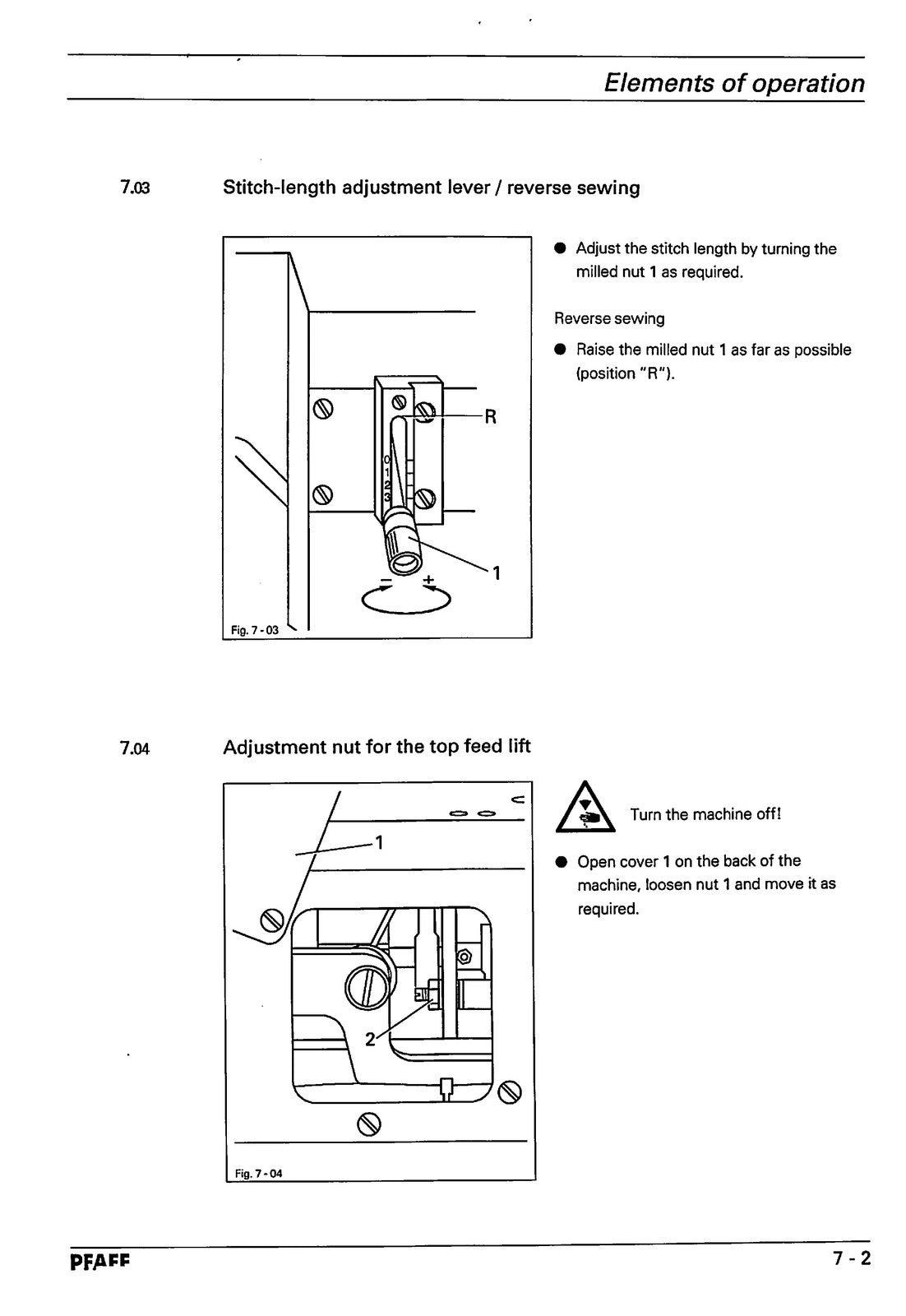 PFAFF 335 Instruction Manual - STEEL WIRE BOUND - PROTECTIVE COVERS