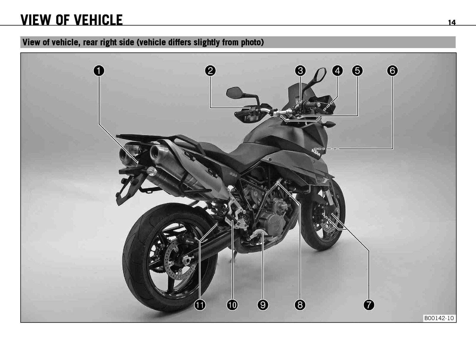 KTM 990 Supermoto R T EU FR AUS UK Owners Manual 2010 - WIRE BOUND - COVERS