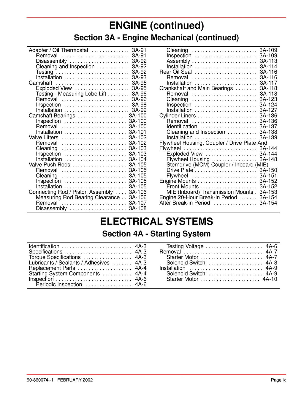MERCURY MERCRUISER NO 22 MARINE IN-LINE DIESEL D28L D42L D-TRONIC - BOUND