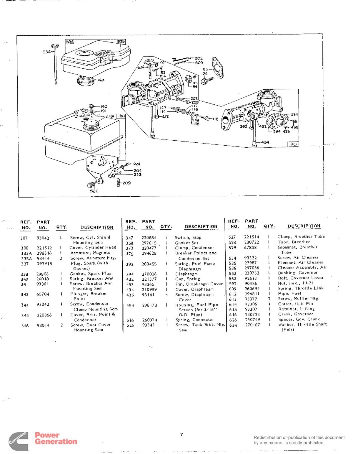 ONAN PC Series Spec A-C Operators And Parts Manual - WIRE BOUND - TOUGH COVERS