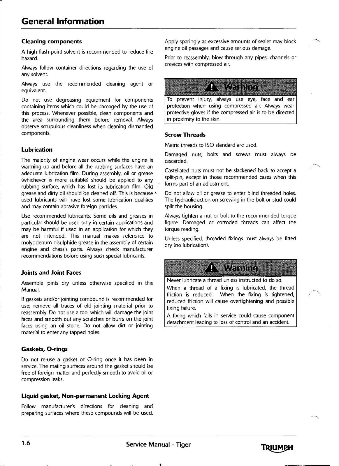 TRIUMPH Tiger Tiger ABS Motorcycle Service Manual 2006 - WIRE BOUND - COVERS