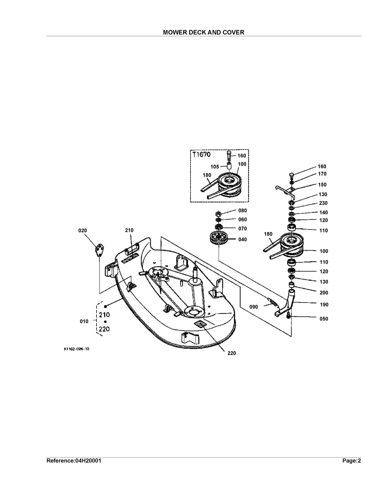 KUBOTA RCK40LTBT Parts Manual - STEEL WIRE BOUND - PROTECTIVE COVERS