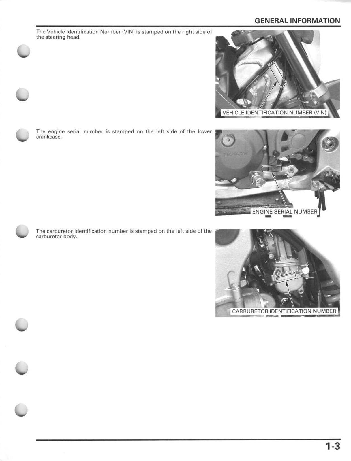 HONDA CRF250X Motorcycle Service Manual 2004-2013 - WIRE BOUND - TOUGH COVERS