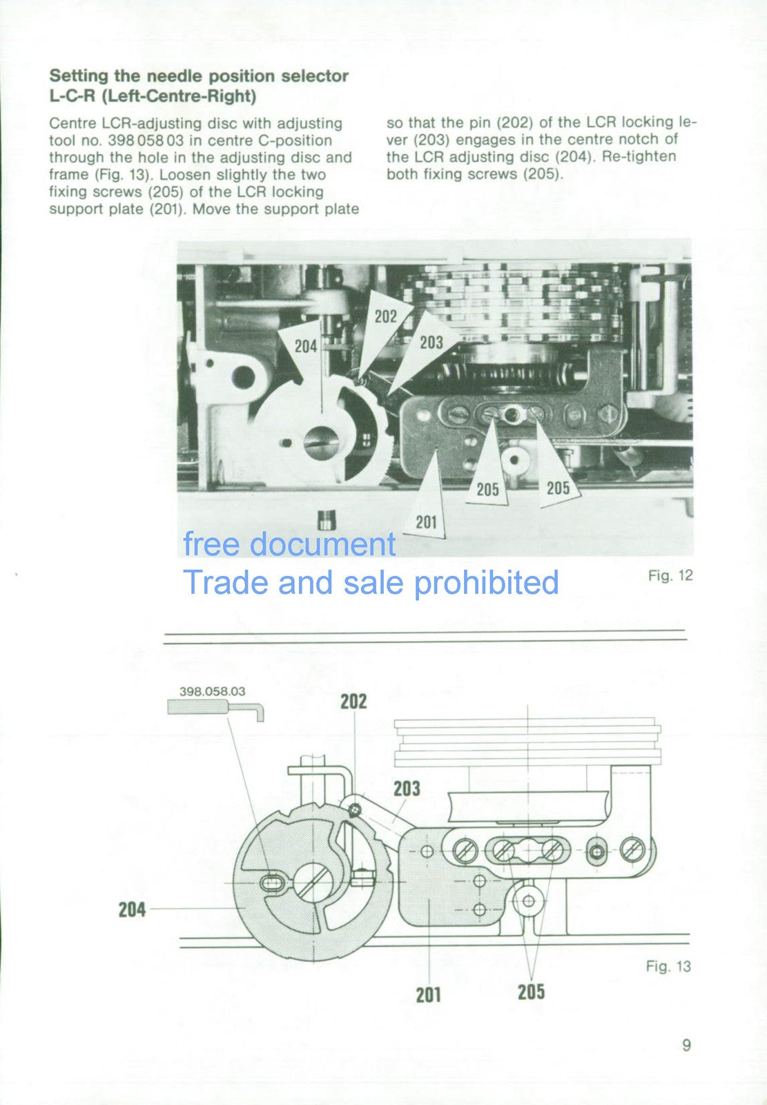 BERNINA Nova 900 Electronic Sewing Machine Service Manual - WIRE BOUND - COVERS