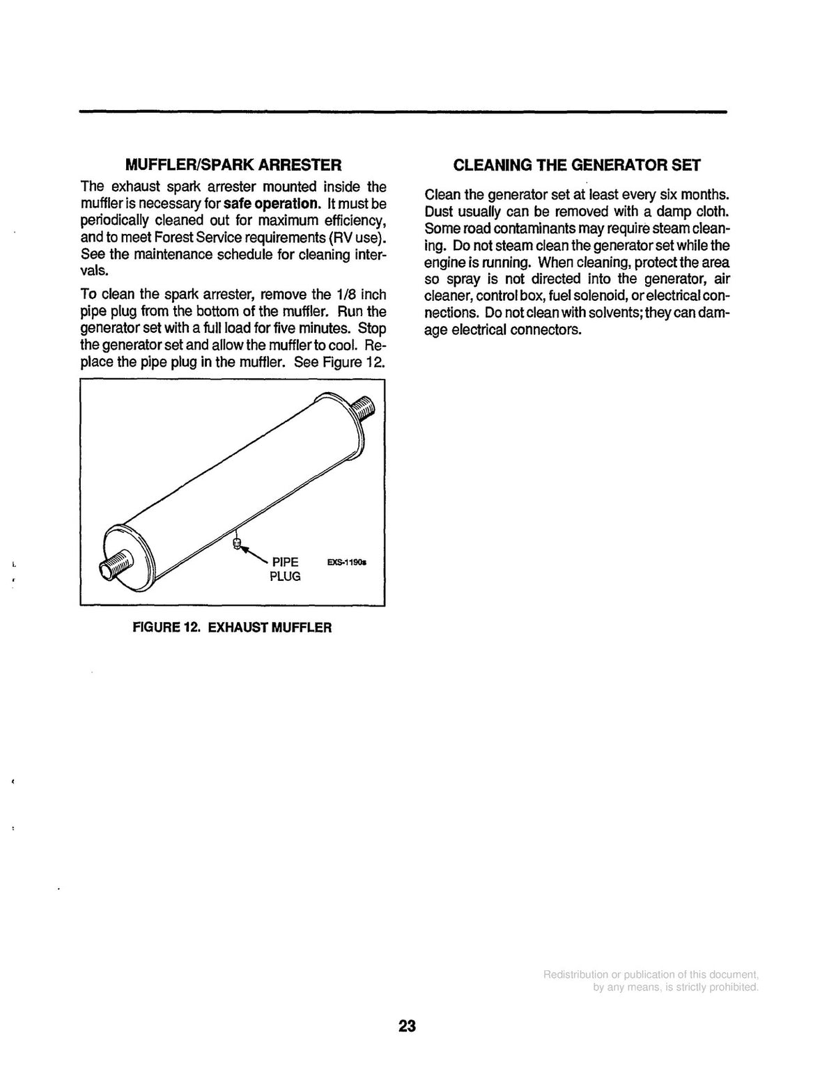 ONAN HDKAG RV Generator Operators Manual 1995 - STEEL WIRE BOUND - TOUGH COVERS