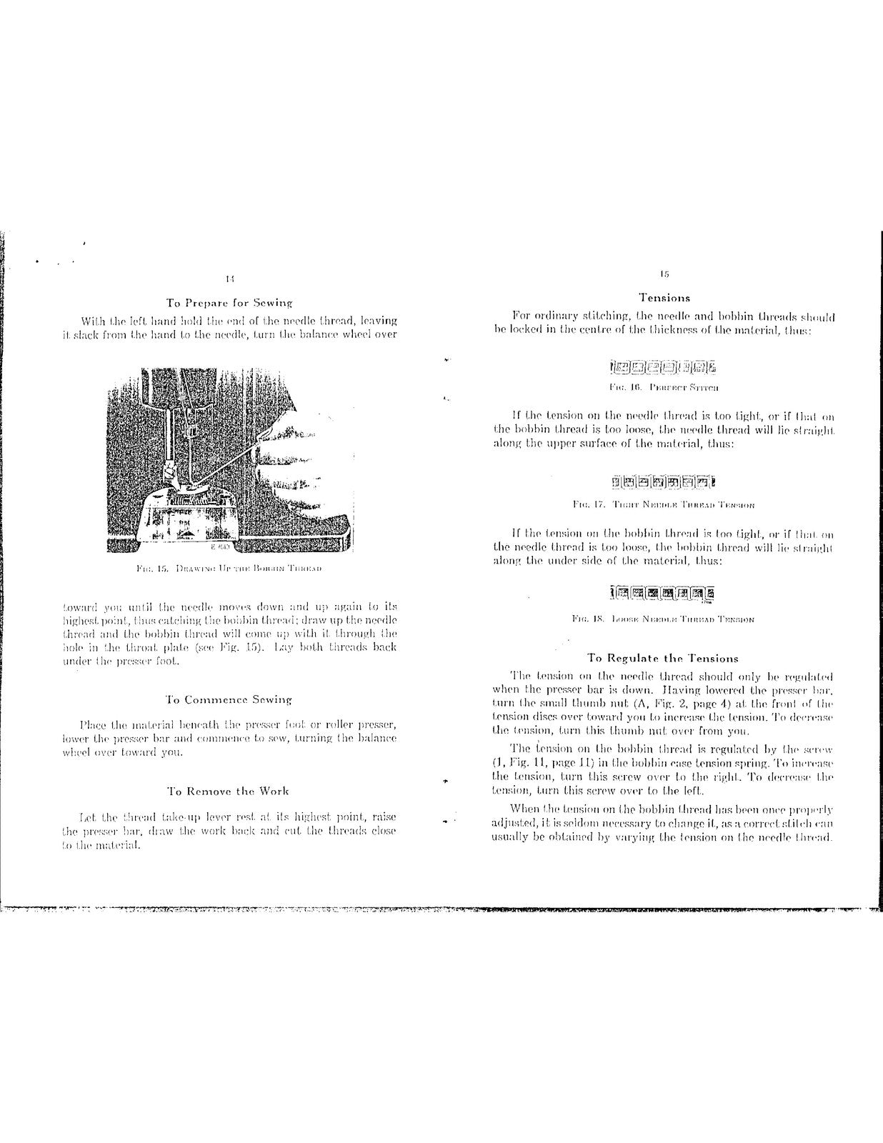 SINGER Class 16 16-81 16-133 16-141 16-188 Instructions Manual 1927 - WIRE BOUND