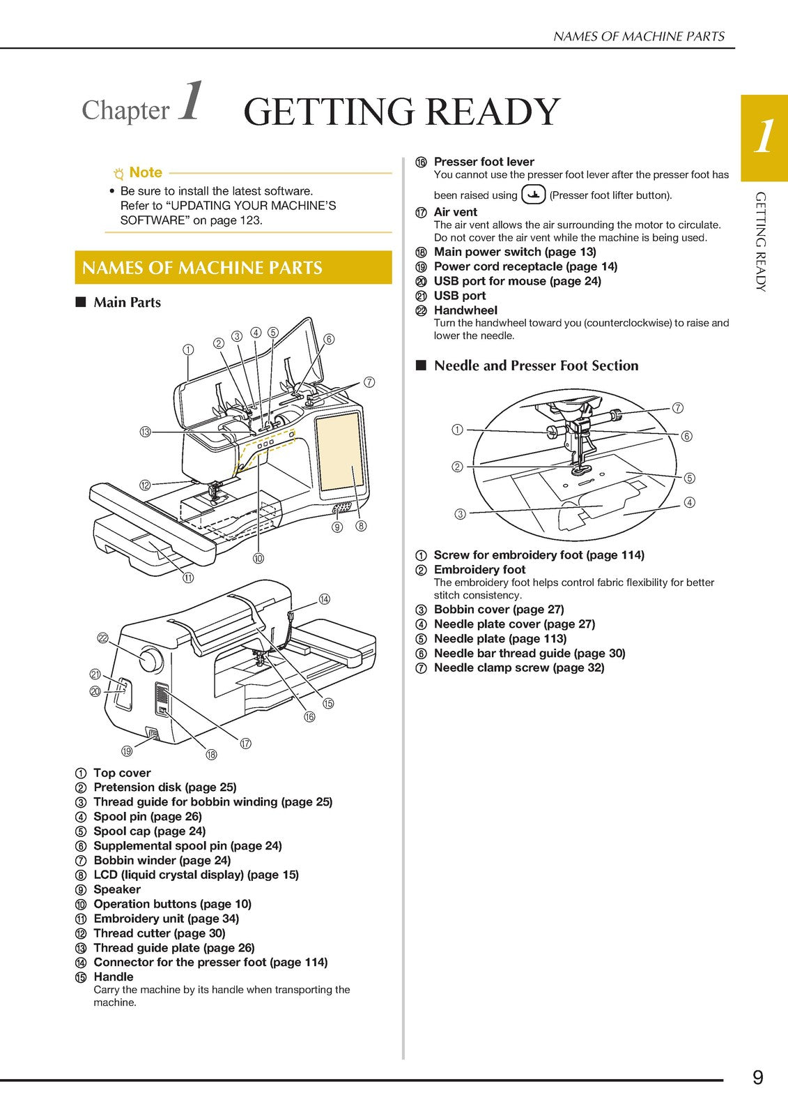 BABY LOCK Meridian 2 BLMA2 Embroidery Machine User Manual - WIRE BOUND - COVERS