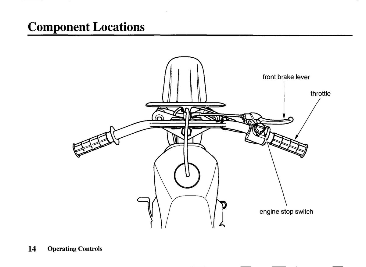 HONDA Z50R Motorcycle Owners Manual 1999 - STEEL WIRE BOUND - PROTECTIVE COVERS