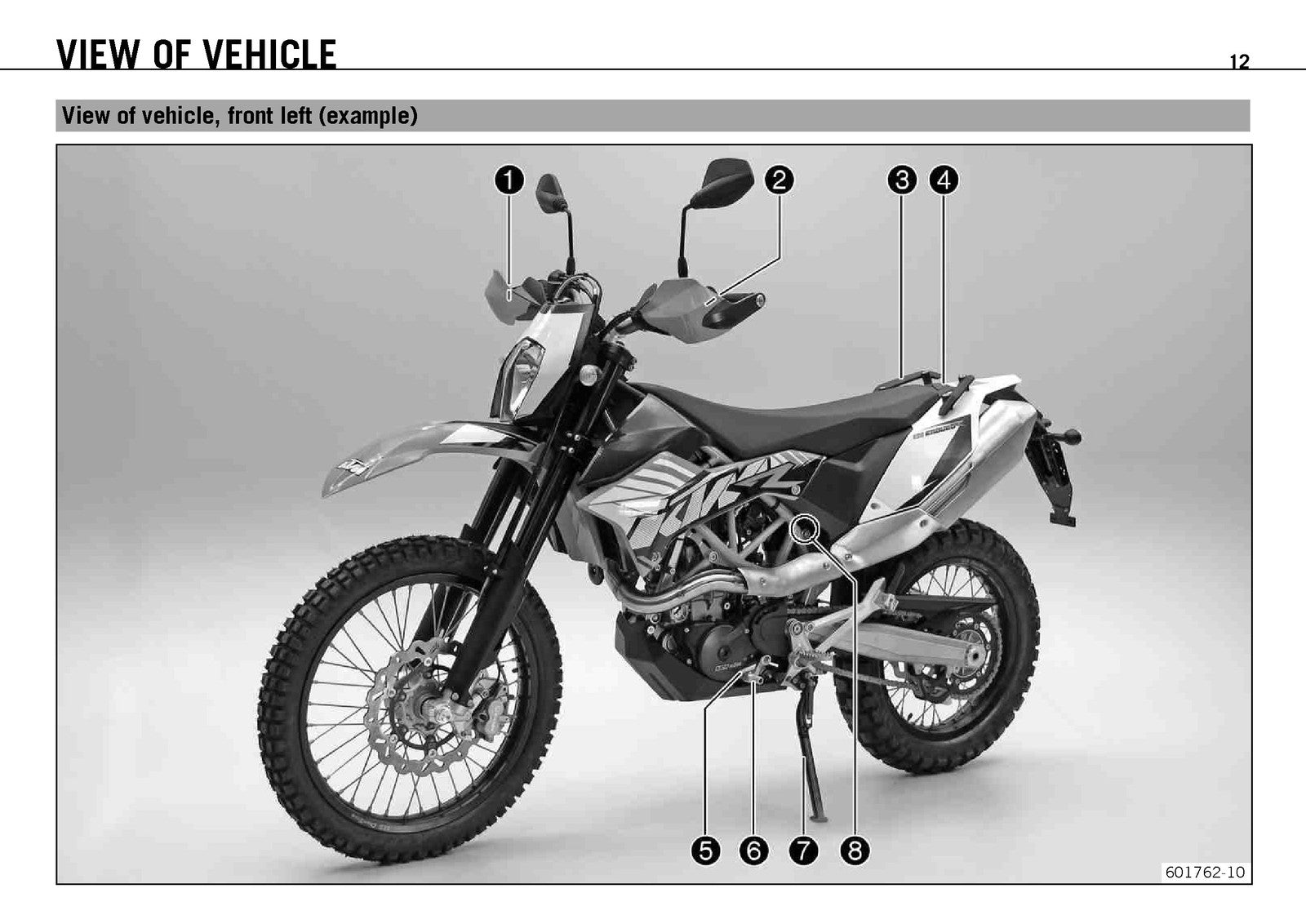 KTM 690 Enduro R EU AUS UK Owners Manual 2012 - STEEL WIRE BOUND - TOUGH COVERS