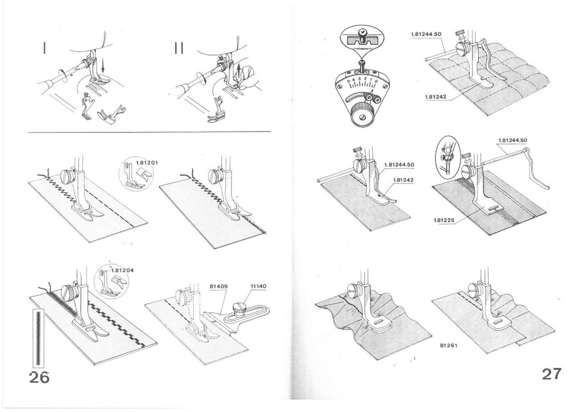 ALFA 102 Sewing Machine Instruction Manual - STEEL WIRE BOUND - TOUGH COVERS