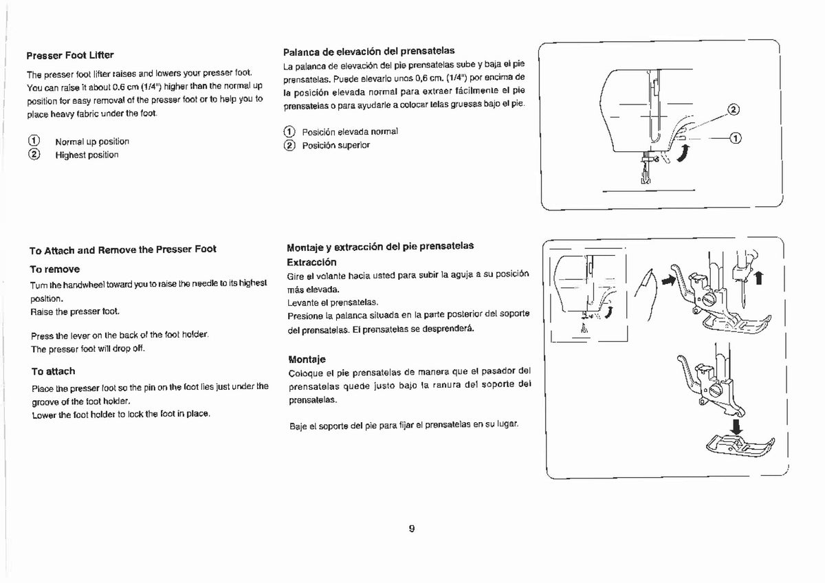 ALFA 2304 1426 Sewing Machine Instruction Book Manual - WIRE BOUND - COVERS