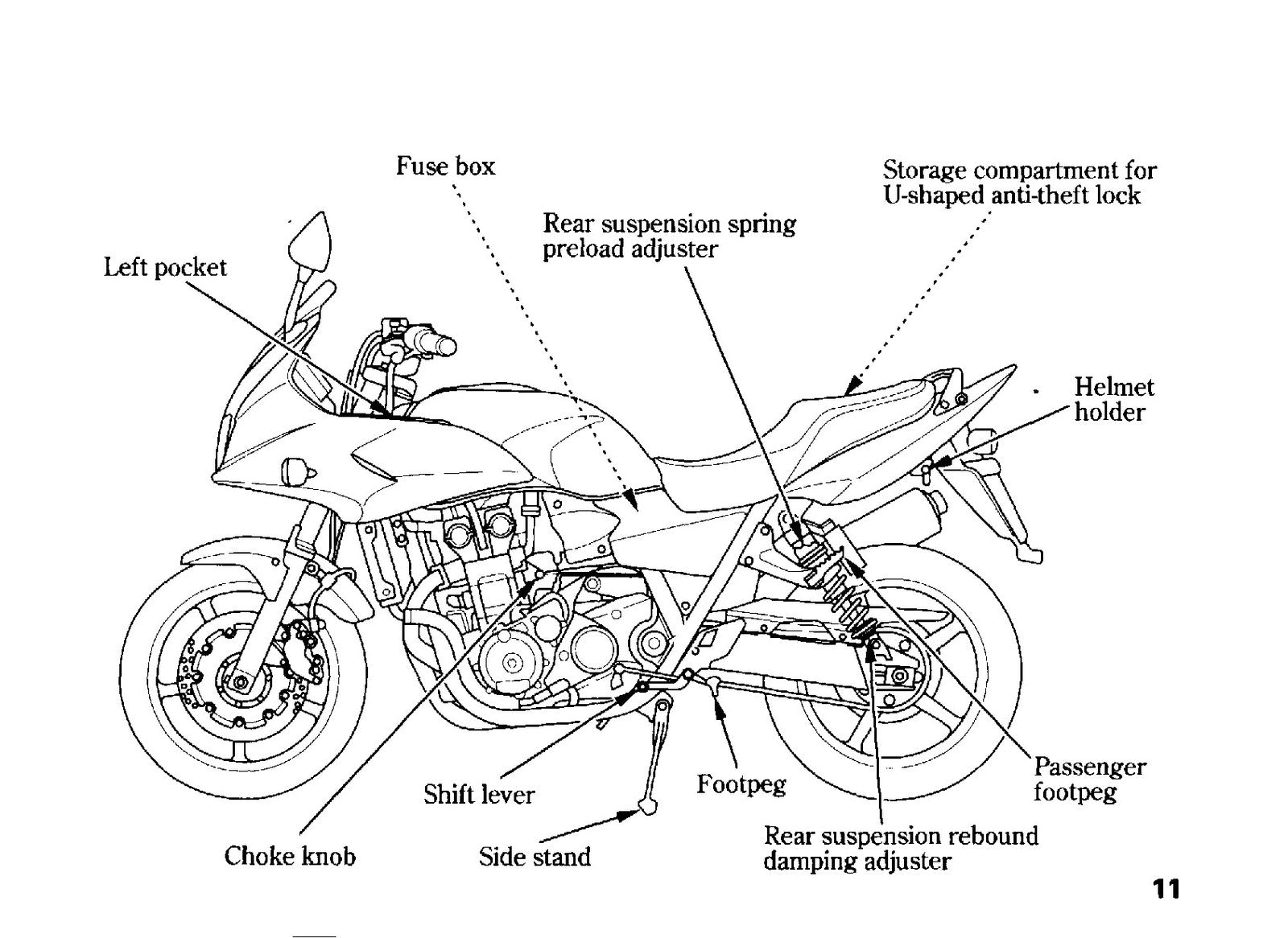 HONDA CB1300 S A SA Owners Manual 2006 - BOUND - COVERS - XL FOLDOUT PAGES