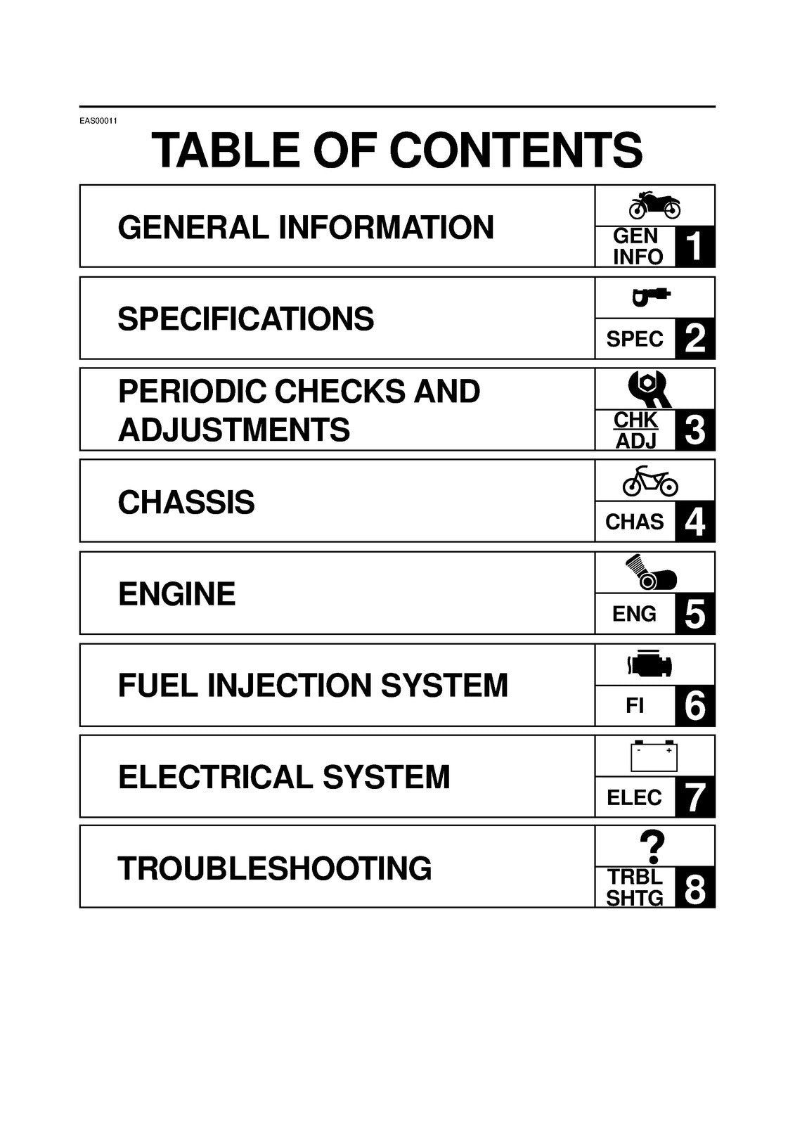 YAMAHA YW125Y Zuma 125 Motorcycle Service Manual 2009, BOUND, COVERS, FOLDOUTS