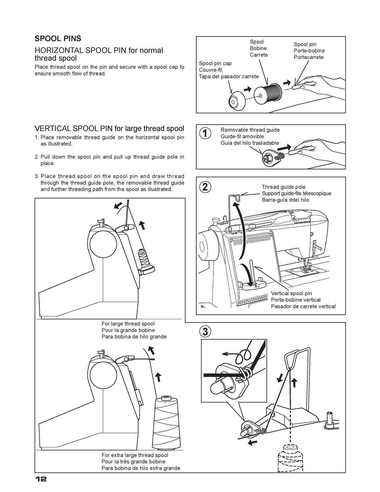 SINGER Futura CE-250 CE-350 Embroidery Machine Instruction Manual - WIRE BOUND