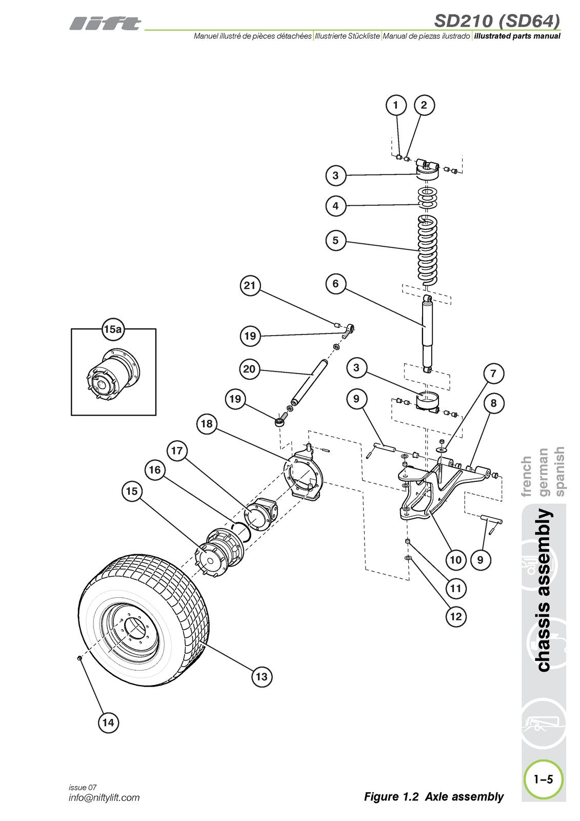 NIFTYLIFT SD210 SD64 Illustrated Parts Manual 2016 - WIRE BOUND - TOUGH COVERS