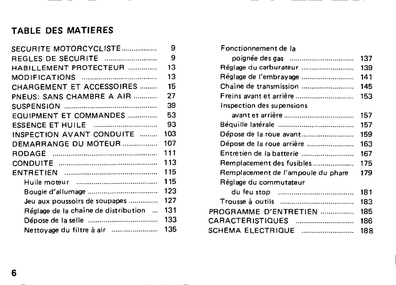 HONDA CBX Owners Manual - BOUND - COVERS - XL FOLDOUT PAGES