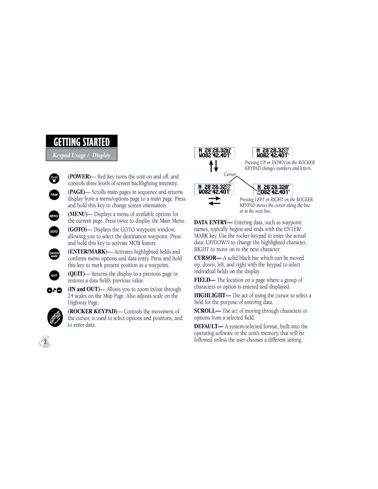 GARMIN GPS III Owners Manual And Reference 2001 - WIRE BOUND - TOUGH COVERS