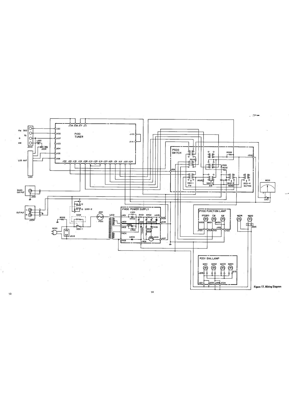 MARANTZ Model 104 AM FM Stereophonic Tuner Service Manual - WIRE BOUND - COVERS