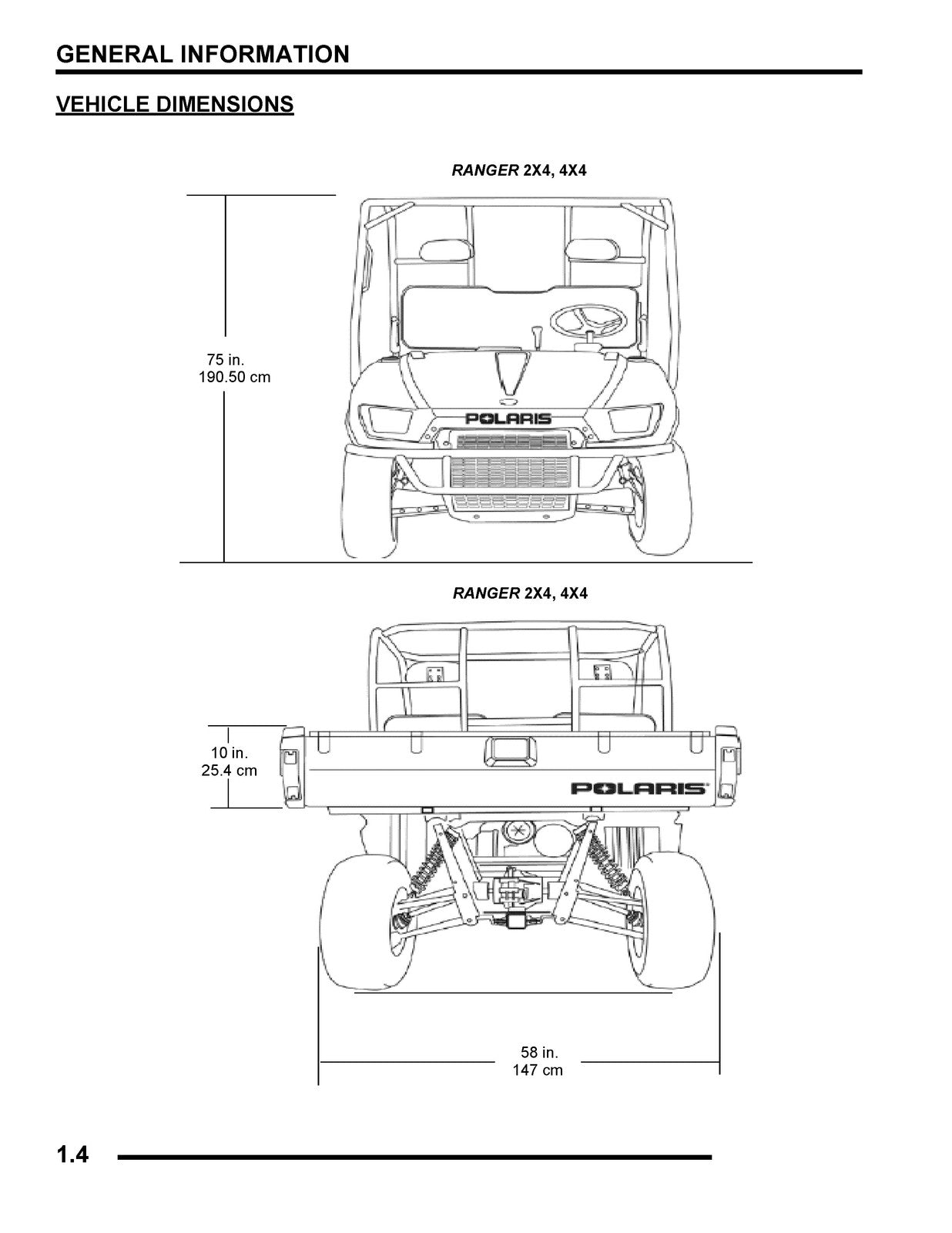 POLARIS Ranger 500 2X4 4X4 EFI Service Manual 2008 - BOUND - COVERS - FOLDOUTS