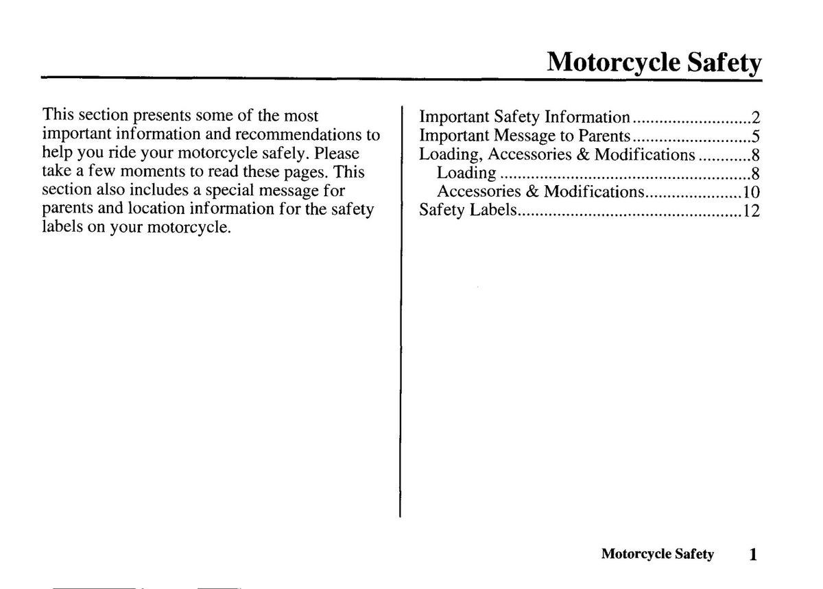 HONDA XR50R Owners Manual 2000 - STEEL WIRE BOUND - PROTECTIVE COVERS