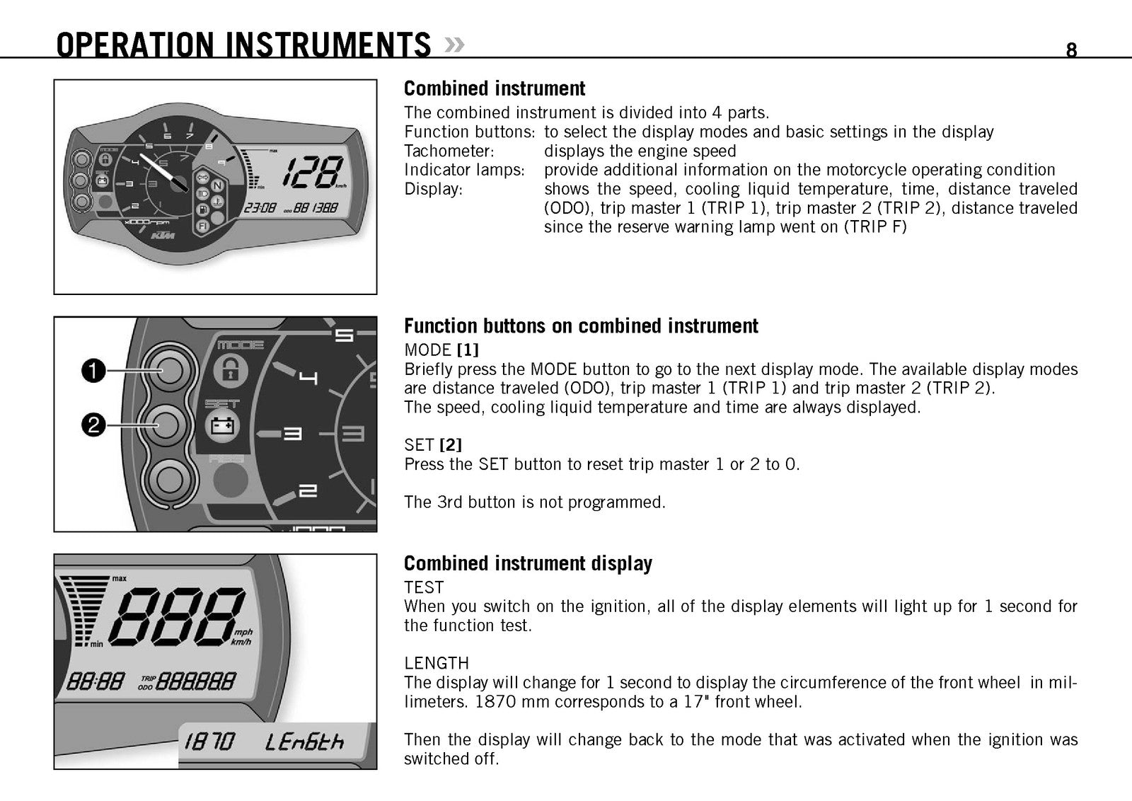 KTM 690 LC4 Supermoto Prestige Owners Manual 2007 - WIRE BOUND - TOUGH COVERS